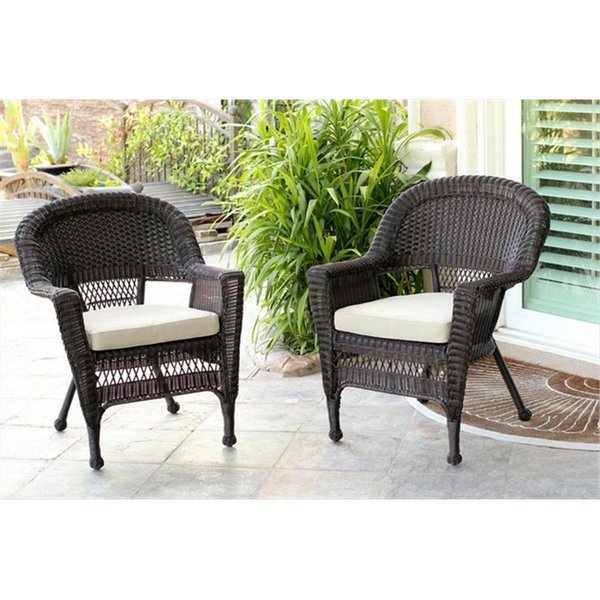 Propation W00205R-C-2-FS006 Honey Rocker Wicker Chair With Tan Cushion - Set 2 PR737675